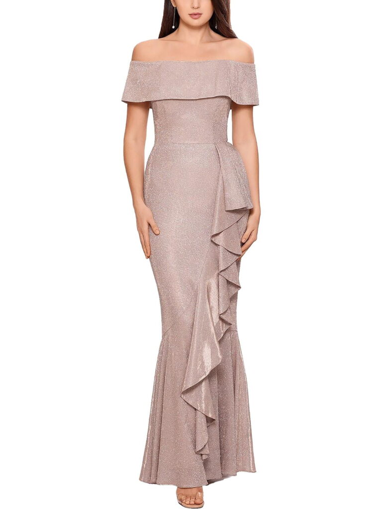 カスケードラッフルドレス