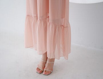 ラッフルオフショルダーワンピース