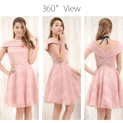 オープンバックドレス